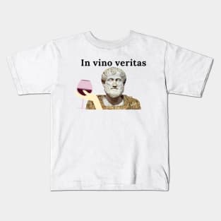 In vino veritas Aristotle Kids T-Shirt